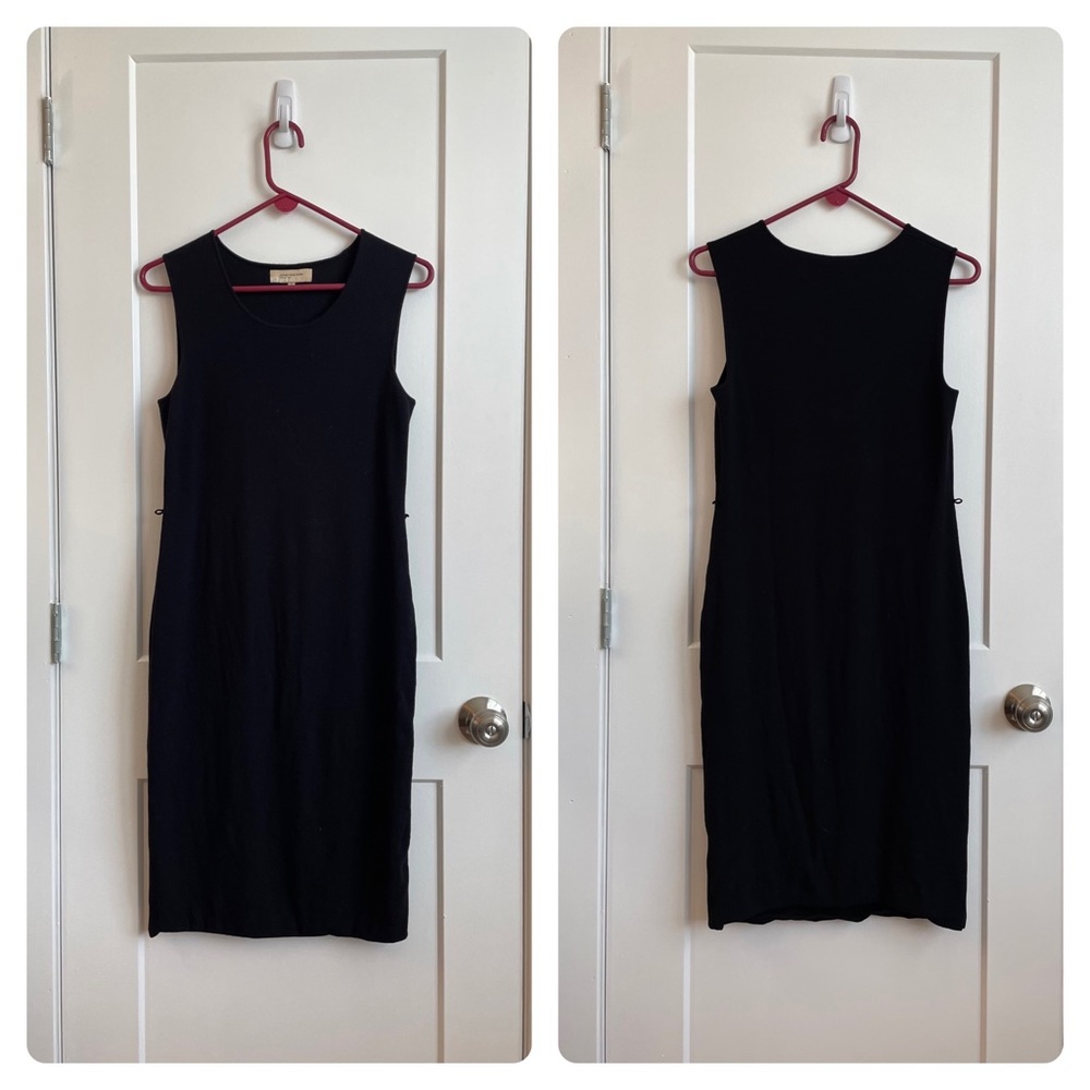 ⚡️Jones New York Vintage Black Midi Dress Business Formal Cocktail Dress Preppy